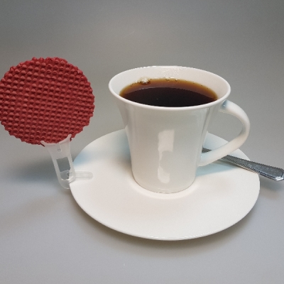 Waffelclip für Untertasse - 1 Stück